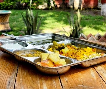 Satvik Meals served on Banana Leaf
